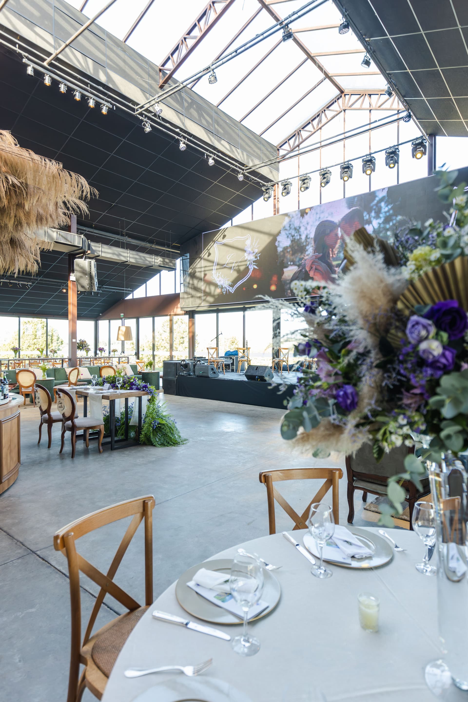 Formal cultural event in an elegant setting