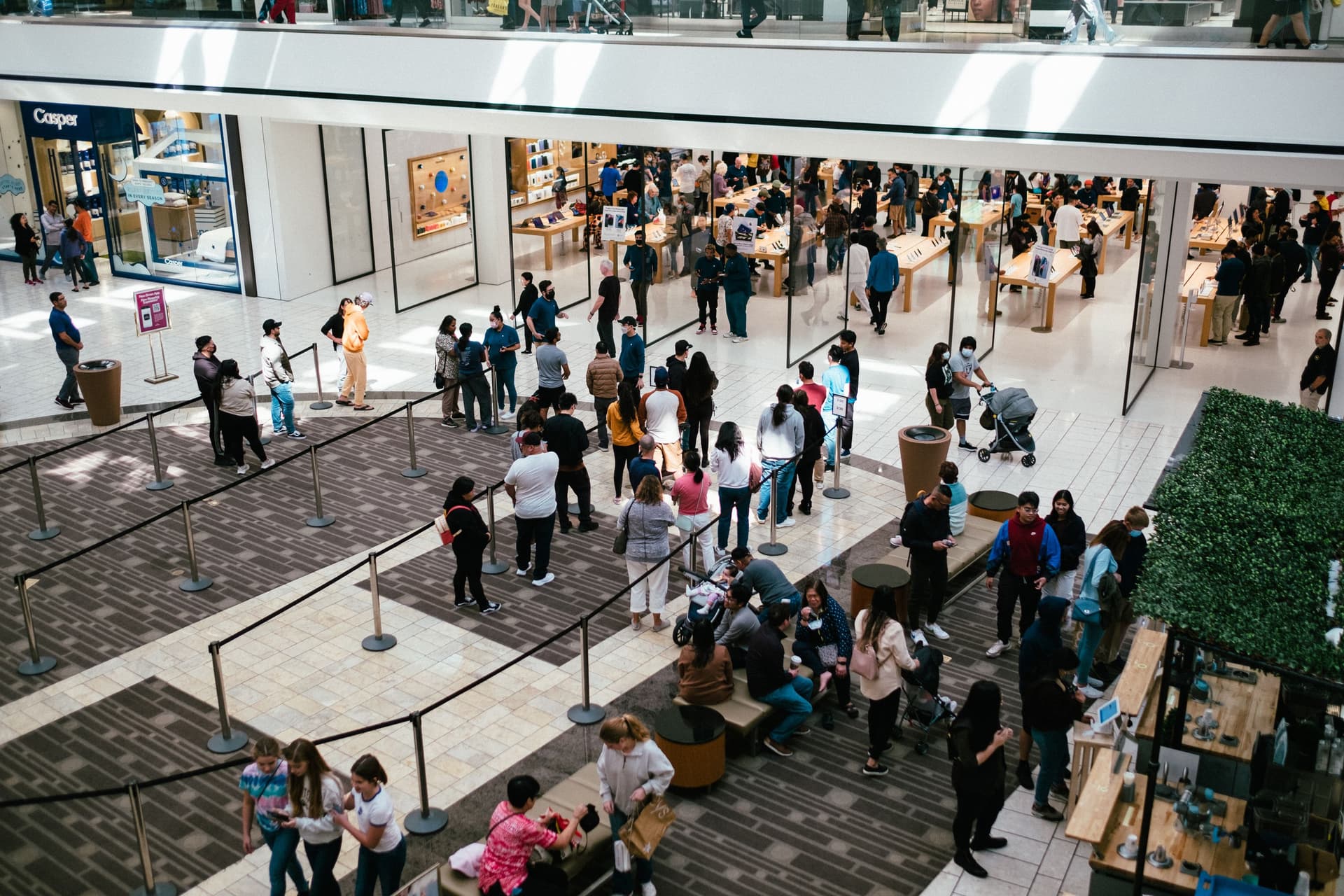 Brand ambassadors greeting visitors at a retail venue
